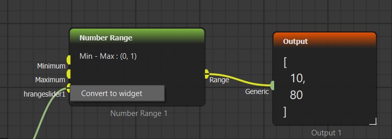 Converted socket menu with Convert to widget action