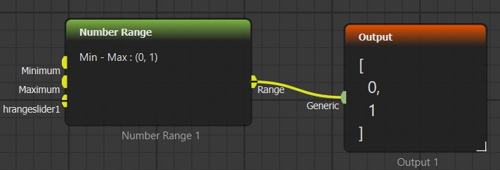 New input socket created from the converted widget